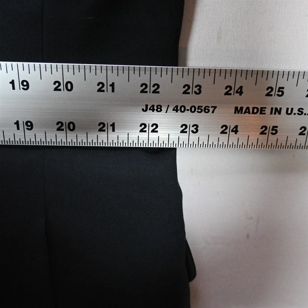 Pronto Uomo 46R Black Superfine 100% Wool Mens Blazer Sport Coat‎ Jacket